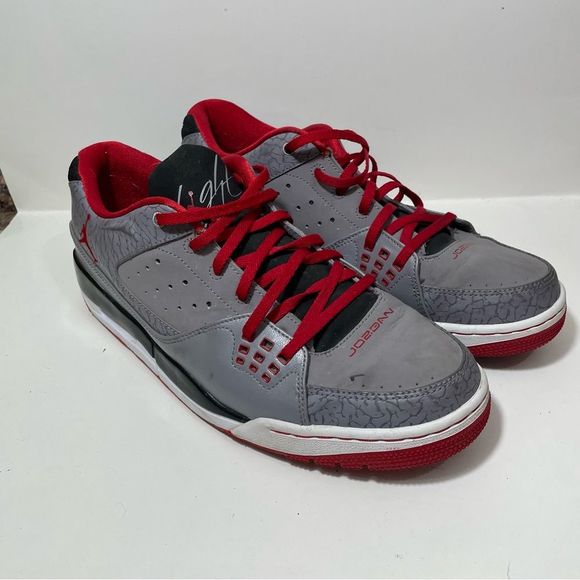 Nike Air Jordan Flight Club Grey Patterned Sneakers - Picture 2 of 9